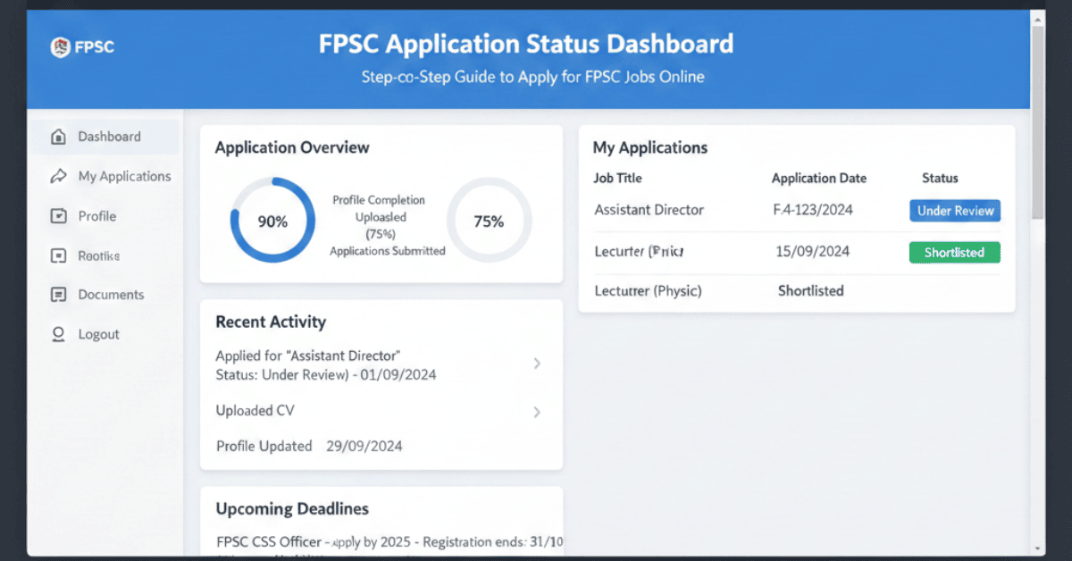 FPSC dashboard