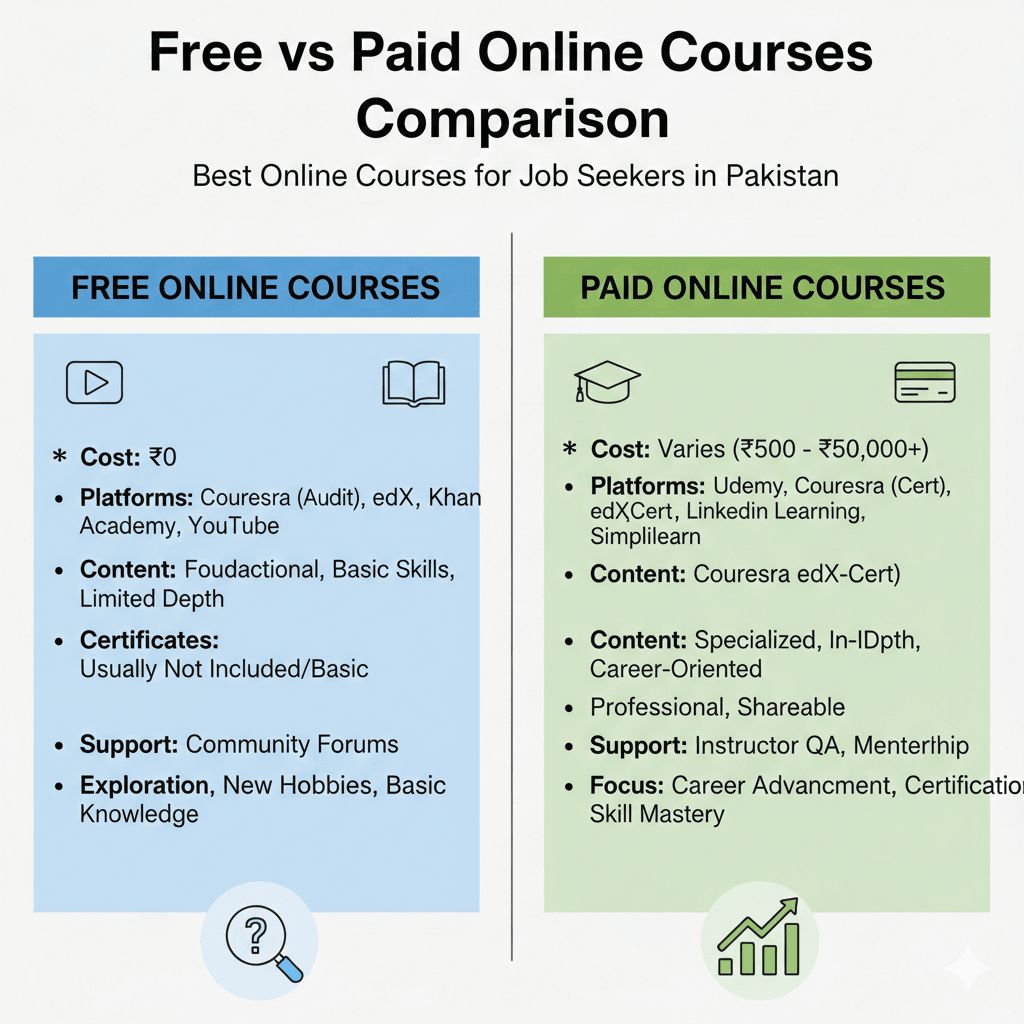 Free vs Paid Online Courses