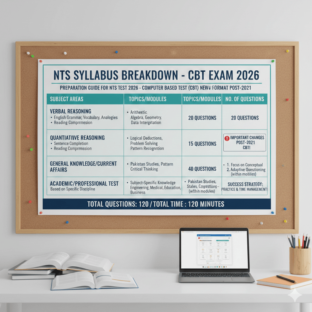 NTS Syllabus Breakdown Chart
