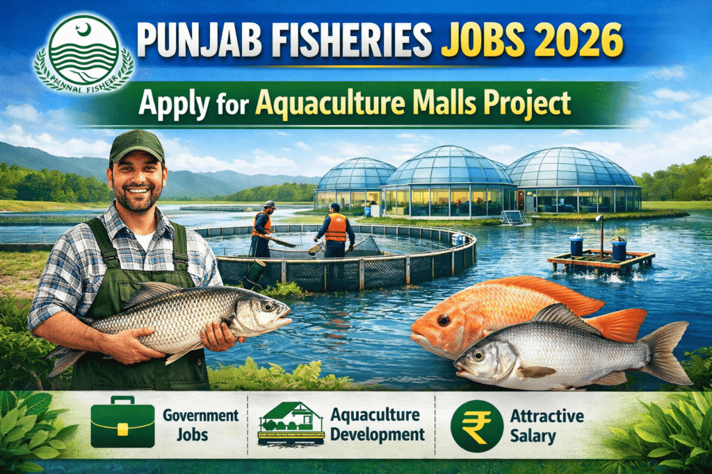 Punjab Fisheries Jobs 2026 – Apply for Aquaculture Malls Project